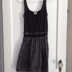 Pink black/gray dress